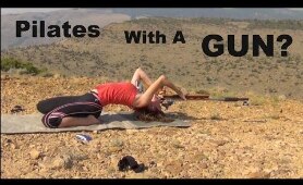Gun Pilates?? TRICK SHOT! | Shooting | Flexibility | Kirsten Joy Weiss