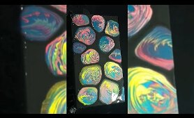 pouring Acrylic abstract art for beginners / fluid art 2022 #short