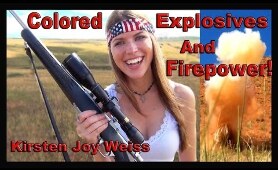 COLORED EXPLOSIVES And FIREPOWER!! - Shooting - Tutorial - Fourth of July (Independence Day!)