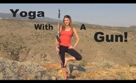 Gun Yoga! TRICK SHOT - Balance | Kirsten Joy Weiss